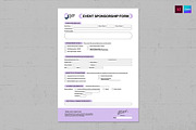 Event Sponsorship Form Template, a Stationery Template by BrandPacks (Thumbnail 1 of 4)