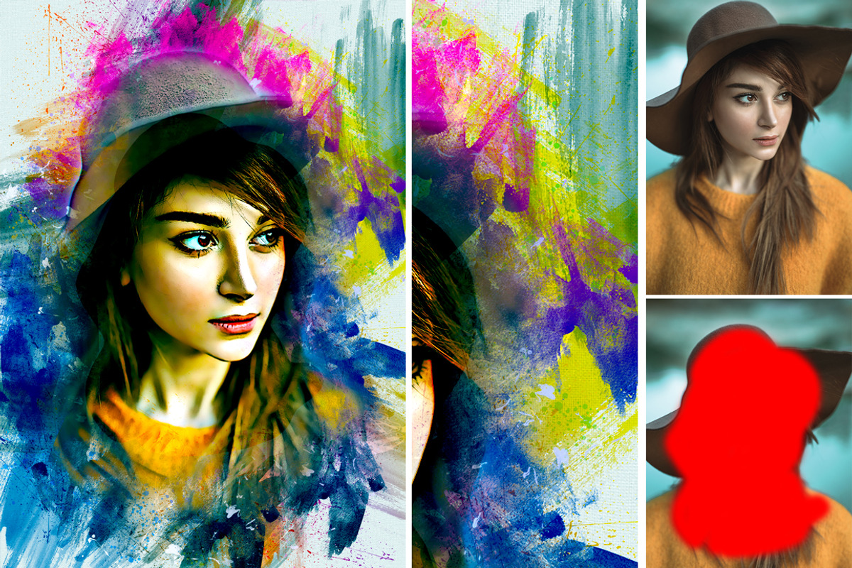 Paint Photoshop Action, an Action Add-On by MRI STUDIO (Photo 11 of 27)