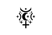 Moon Star Sun Silhouette Bundle, a Graphic by Designer_Momina (Thumbnail 4 of 10)