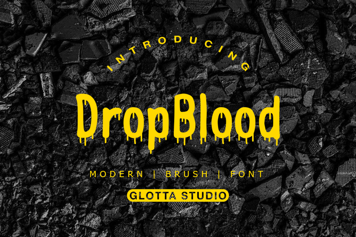 DropBlood, a Blackletter Font by GlottaTypeface (Photo 1 of 8)