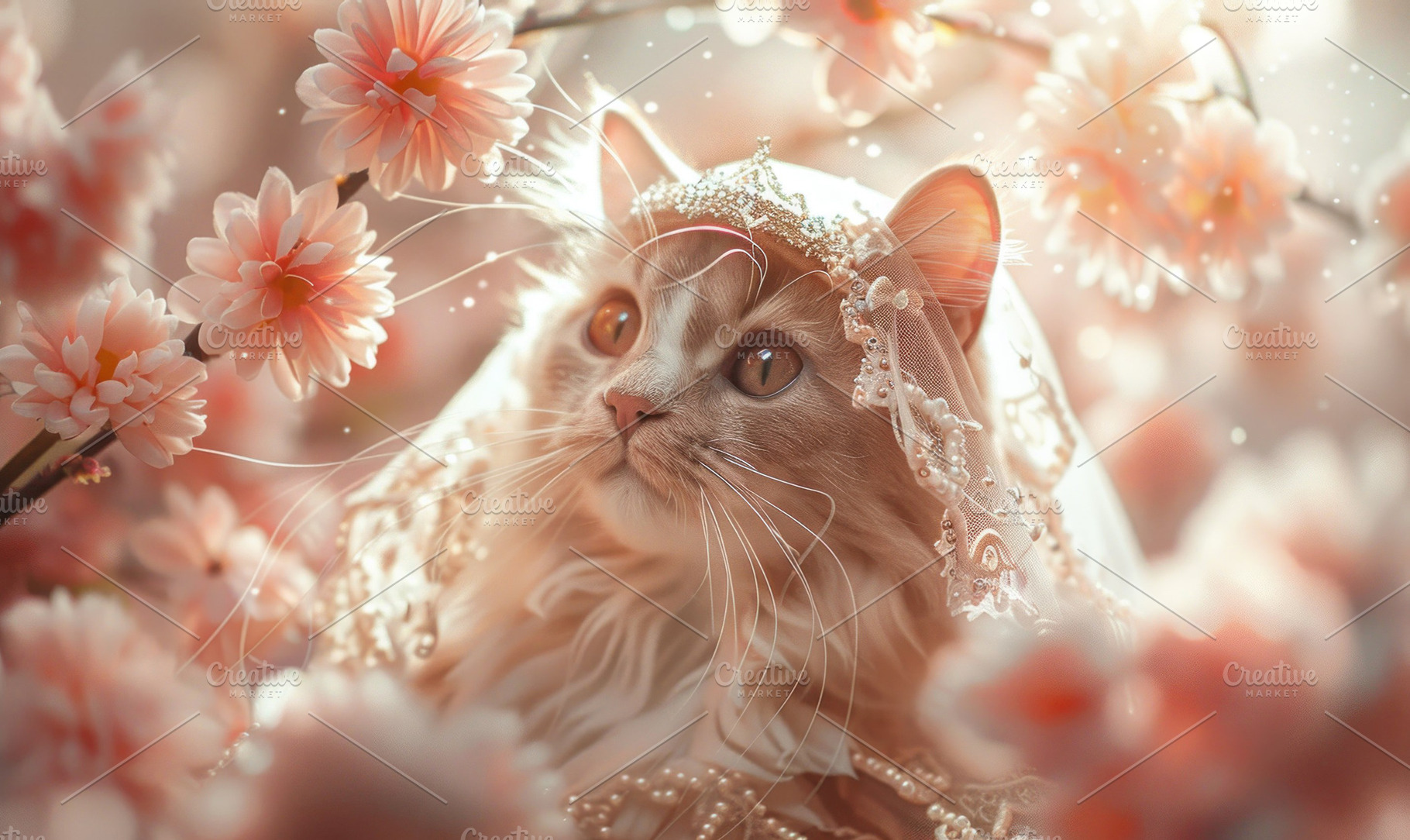 Wallpaper featuring a cat in a sophi, a Photo by LOGOCREATIVE