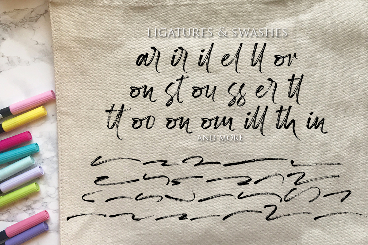 Instory Brush, a Script Font by Akifatype. (Photo 5 of 7)