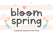 Bloom Spring - Playful Kids Font, a Handwritten Font by Keithzo (Thumbnail 1 of 6)