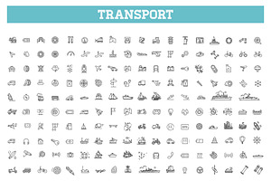 Vector Transport Icons, an Outline Icon by Tettygreen
