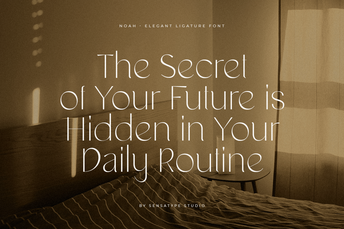 Noah - Elegant Ligature Font, a Serif Font by Sensatype (Photo 8 of 19)