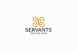 Sign Symbol Servant Logo Abstract, a Branding & Logo Template by Signatoro