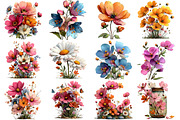 Spring Wildflower Clipart, an Illustration by OK Design (Thumbnail 3 of 6)