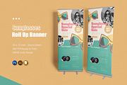 Sunglasses Sale Roll Up Banner, a Print Template by Esensifiksi.studio (Thumbnail 1 of 2)