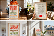 62 Poster Frame Mockup Bundle, a Mockup by DesignRocket (Thumbnail 6 of 14)