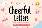Cheerful Letters, a Handwritten Font by Wow Magic (Thumbnail 1 of 4)