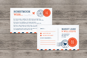 Airmail Wedding Invitation