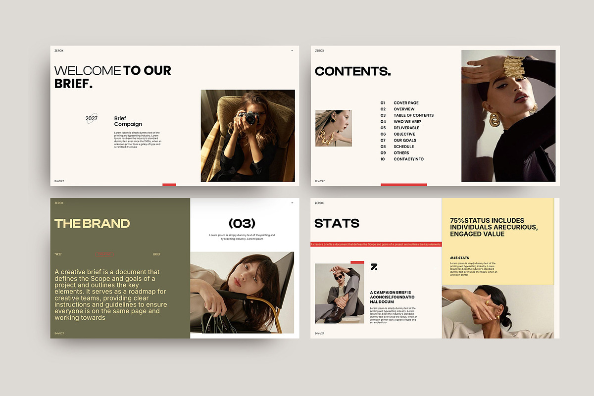 Zerox Brief Campaign Presentation, a Presentation Template by Studio Artisan (Photo 2 of 8)