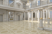 3Dmodel Grand Hall Lobby Staircase 2, an Architecture 3D Model by Giimann (Thumbnail 15 of 16)