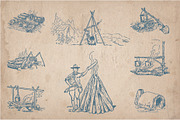 62 vintage outdoors illustrations, a Sport Illustration by Mr Vintage (Thumbnail 2 of 8)