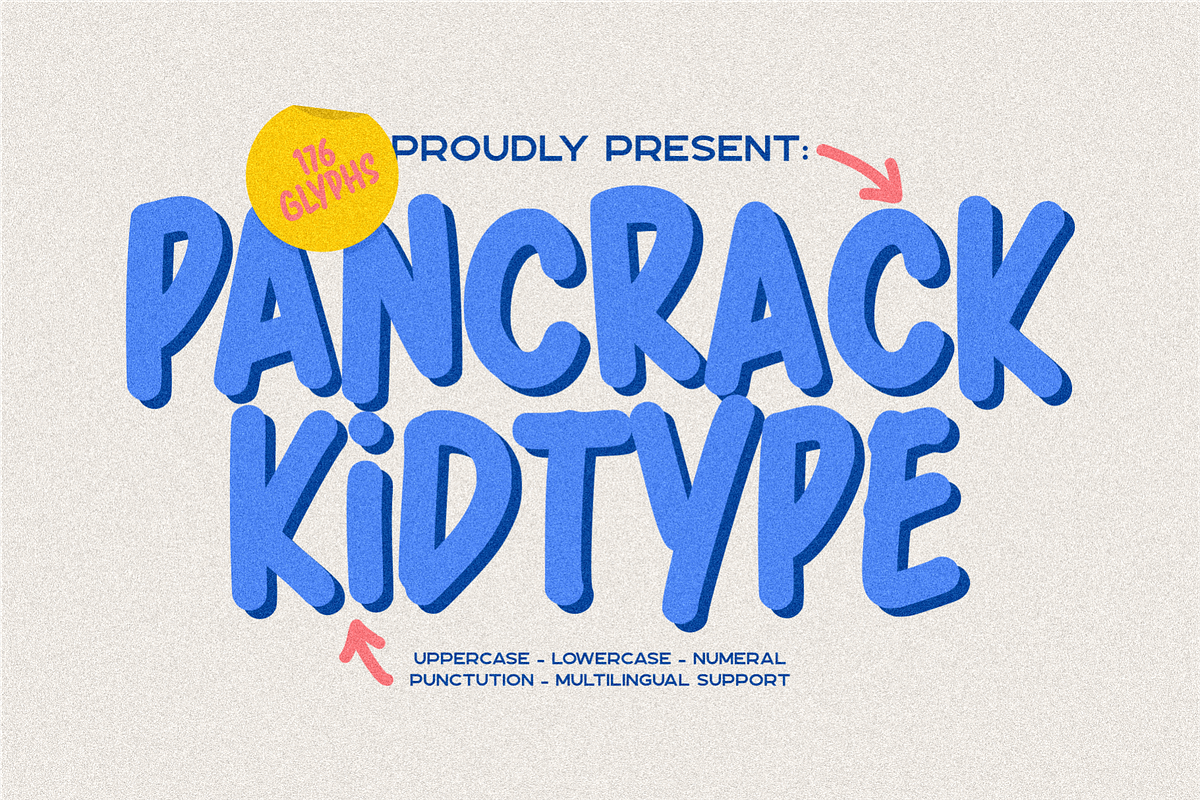Pancrack Handwritten Playful, a Sans Serif Font by 24Design Studios (Photo 1 of 8)