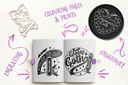 Glamour Goth - Make-up svg and png, an Object Illustration by Sonch' s Curiosities (Thumbnail 2 of 2)