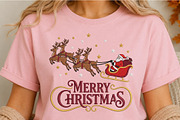 Merry Christmas Santa Reindeer PNG, an Object Illustration by DreamCafeArt (Thumbnail 5 of 6)