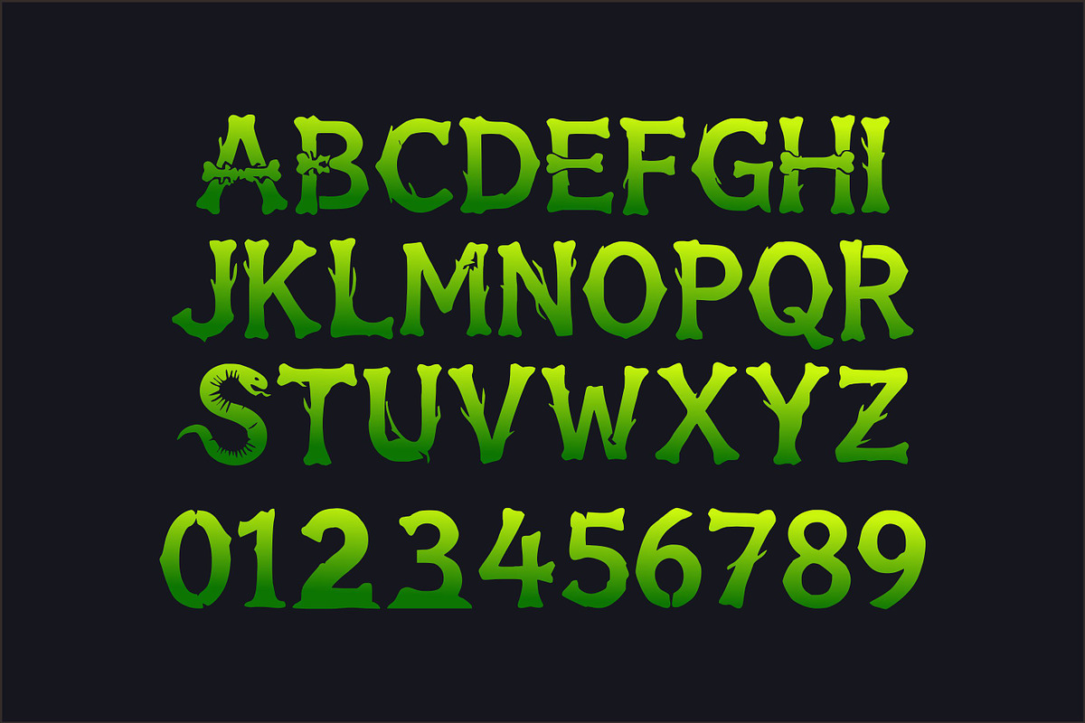 Snake Reptile – Spooky Horror Font, a Sans Serif Font by Limited.studio (Photo 6 of 6)