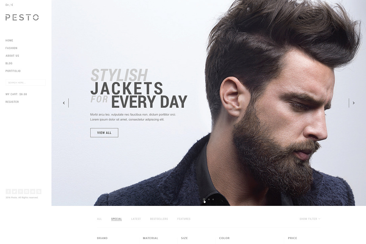 Pesto - eCommerce PSD Template, a Websites & App Template by Promokit (Photo 5 of 37)