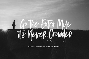 Black Diamond Brush Font