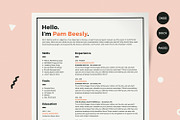 2 Page Resume Template / CV Template, a Resume Template by More Profesh (Thumbnail 1 of 9)