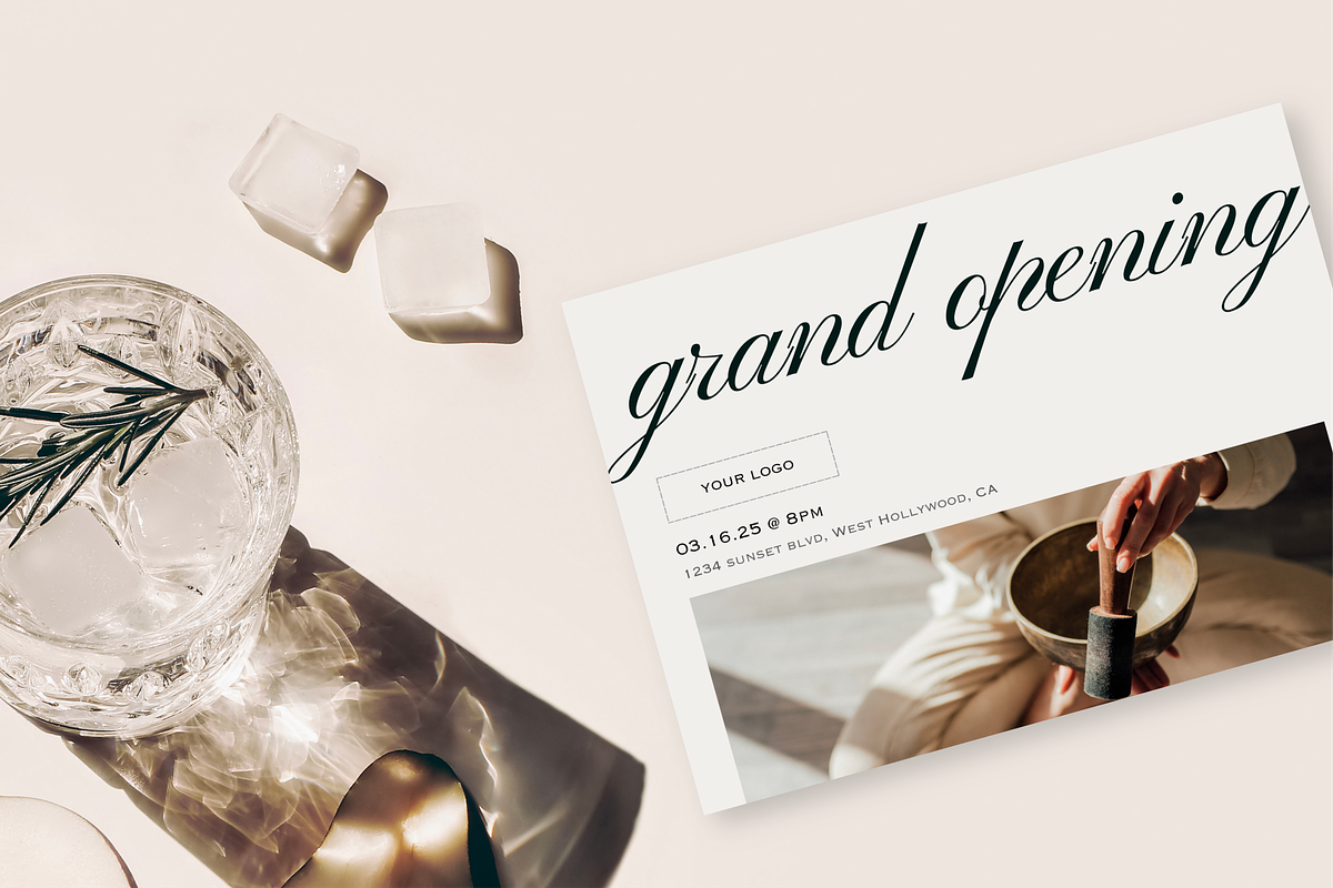 Event invitation Canva template, an Invitation Template by LePosey Studio (Photo 2 of 11)