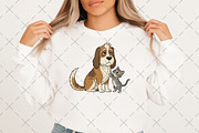 Quirky Dogs with Kittens PNG, an Illustration by Craft Nest (Thumbnail 2 of 6)