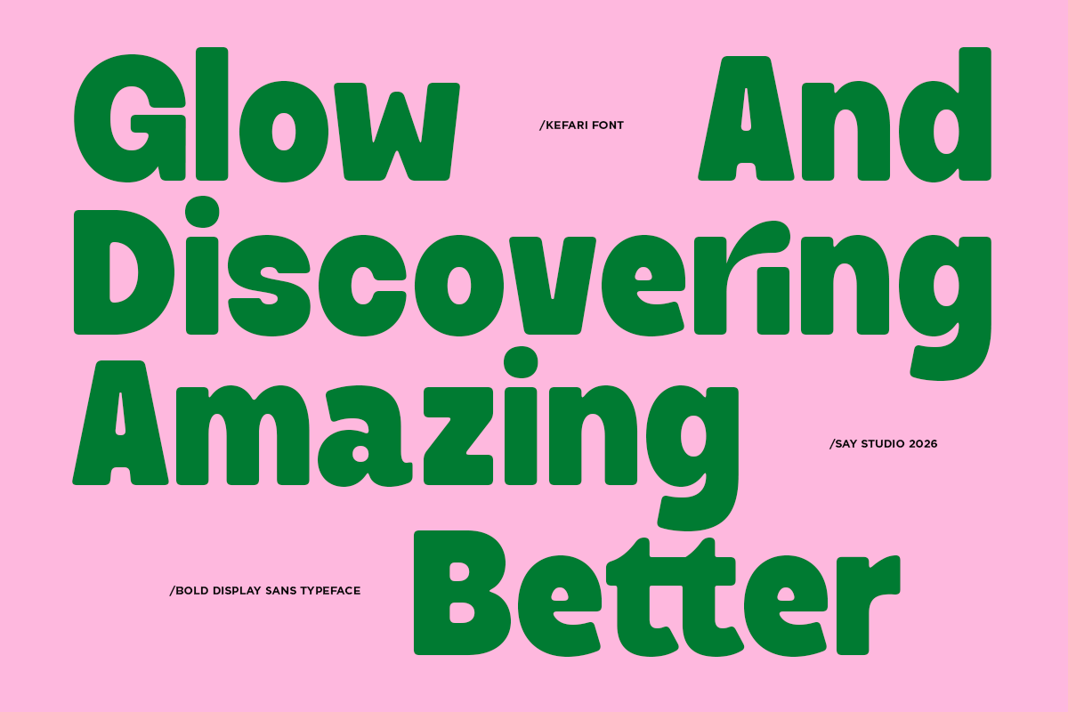 Kefari - Bold Rounded Sans Font, a Sans Serif Font by Say Studio (Photo 3 of 10)