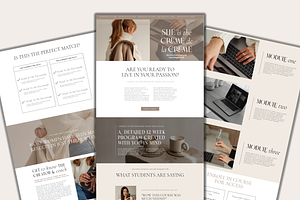 Creme Wix Landing Page Template