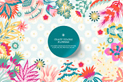 Crazy Colors Flowers, a Decorative Illustration by Bloomart Studio (Thumbnail 1 of 8)