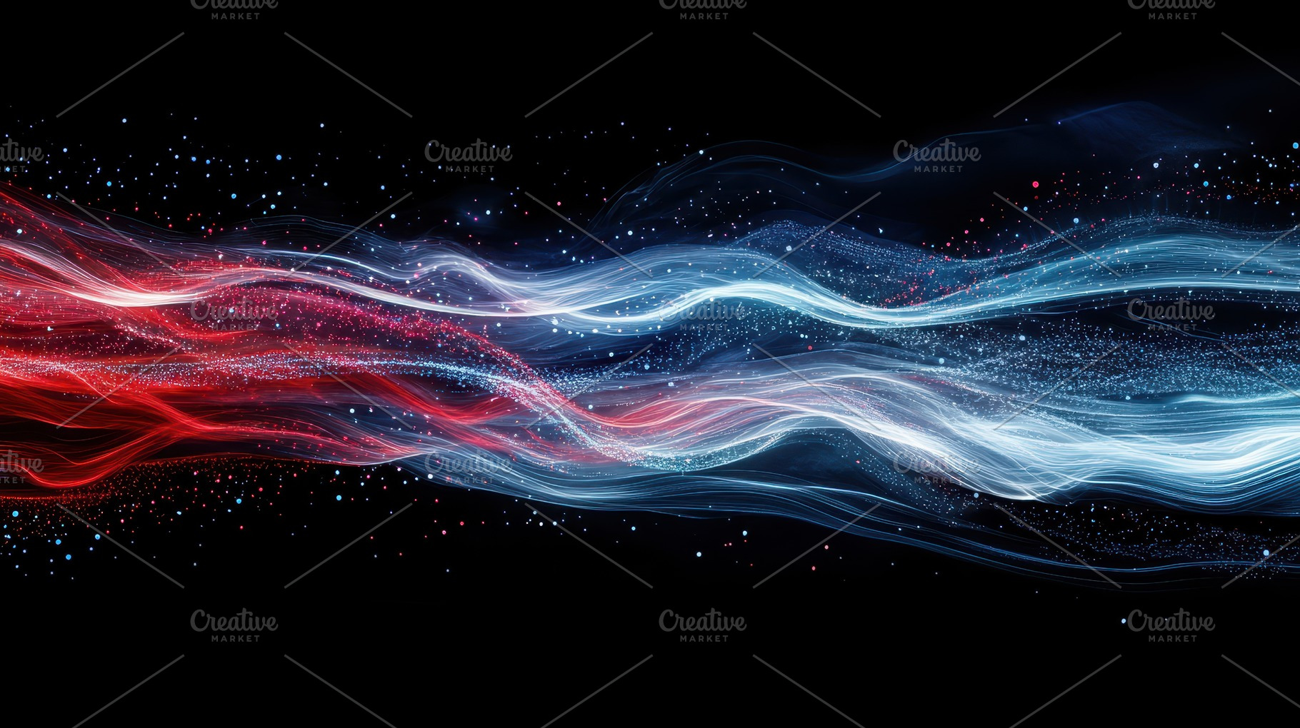 Dynamic waves of light flow, blendin, a Background Photo by Pixeness Studio