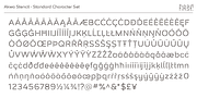 Akwa Stencil, a Sans Serif Font by HeadFirst (Thumbnail 33 of 36)