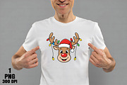 Merry Christmas Reindeer PNG, an Illustration by Daily.Designs (Thumbnail 3 of 10)