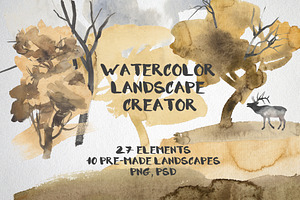 Watercolor Landscape Creator