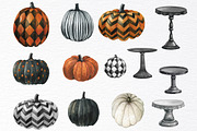 Watercolor halloween pumpkin clipart, an Object Graphic by yana.fefelova (Thumbnail 2 of 5)