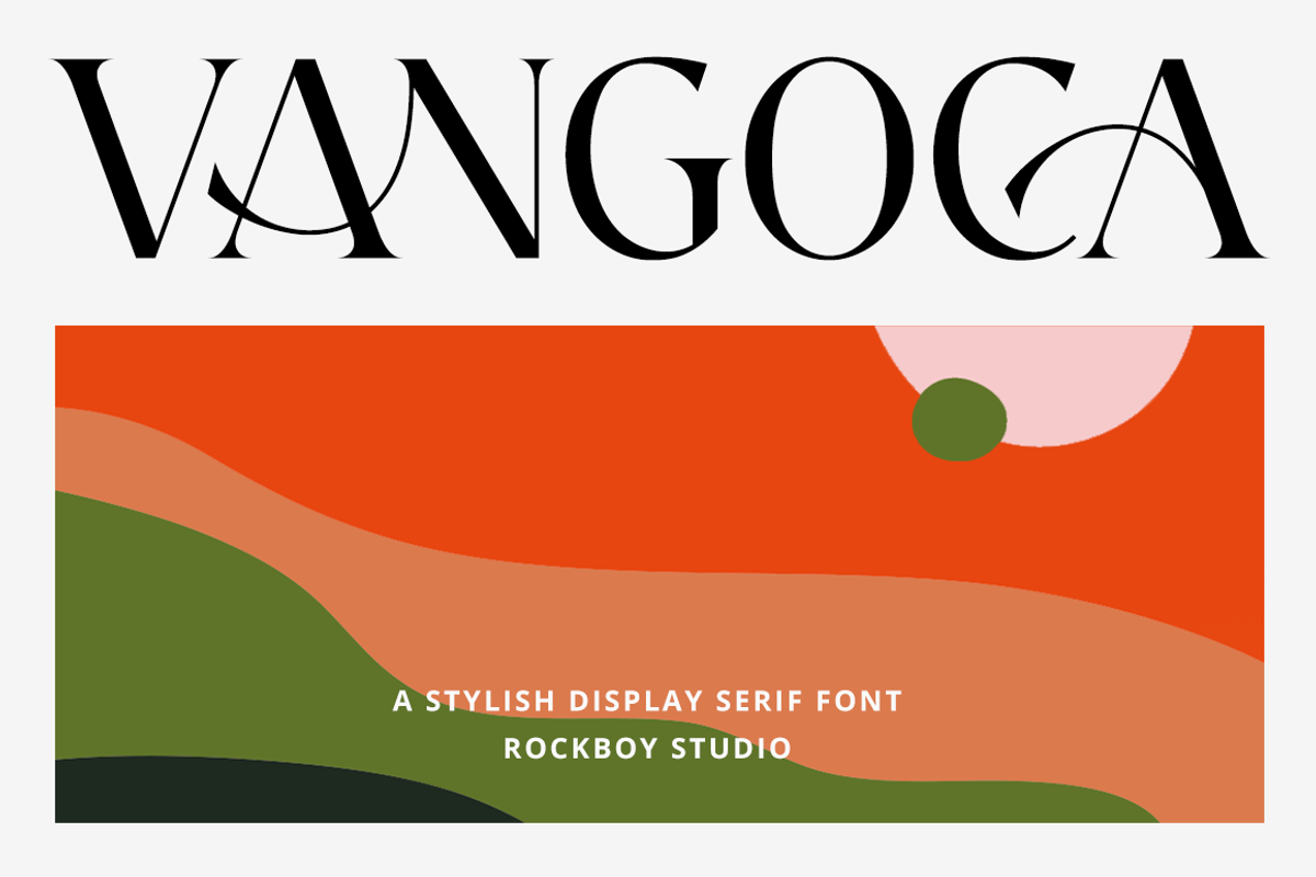 Vangoca - Display Serif Font, a Serif Font by RockboyStd (Photo 1 of 12)