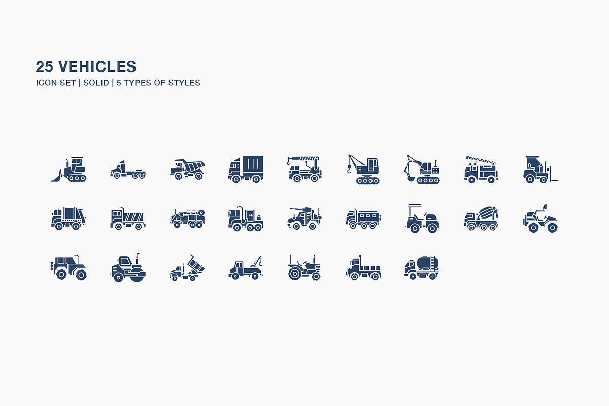 Vehicle icon set, an Icon by Icongeek26 (Photo 4 of 6)