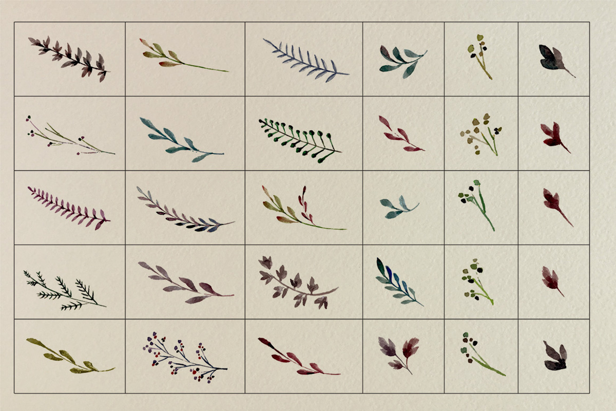 Leaves and Brunches, a Decorative Illustration by tinybunnyshop (Photo 6 of 7)
