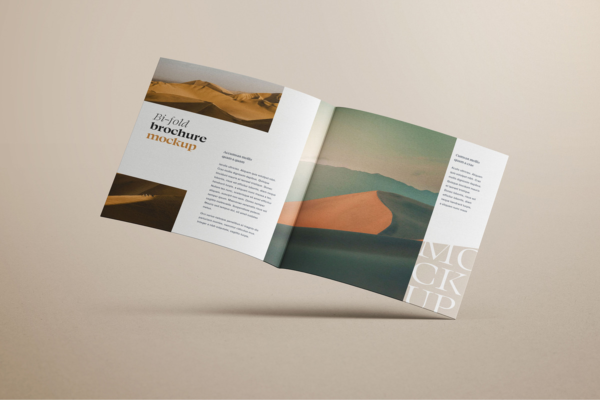 Bifold Square Brochure Mockup Set, a Print Template by mockupatelier (Photo 5 of 13)