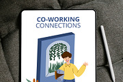 Co-Working Connections – Hand-drawn, a Work Illustration by CreativeValuation (Thumbnail 7 of 10)