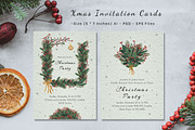 Xmas Invitation Cards Template, an Invitation Template by 3Motional (Thumbnail 6 of 10)