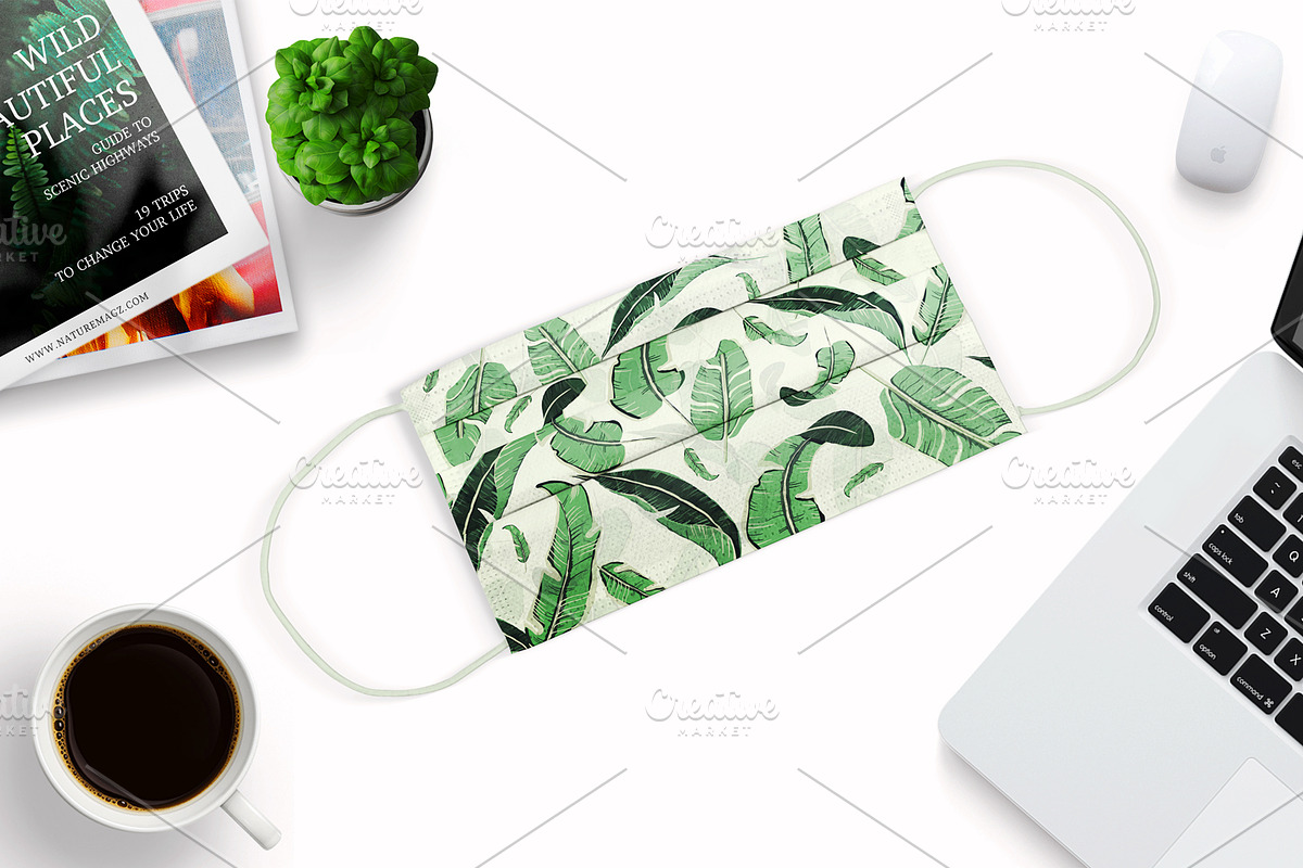 FACE MASK PROTECTION PSD MOCKUP, a Mask Mockup by Moonlight Creative (Photo 4 of 5)