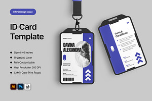 ID Card Template, a Stationery Template by Haps Space