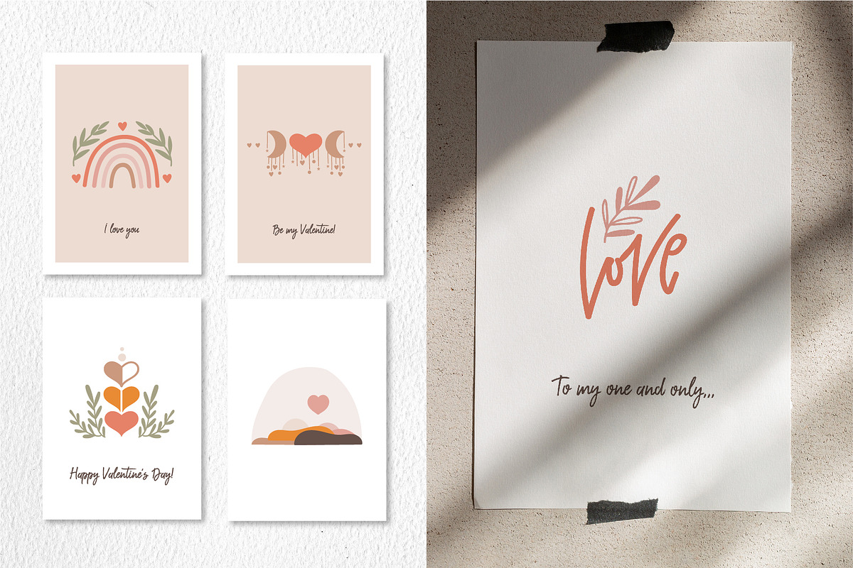 Boho Hearts and Shapes Collection, a Decorative Illustration by DearLetters (Photo 7 of 10)