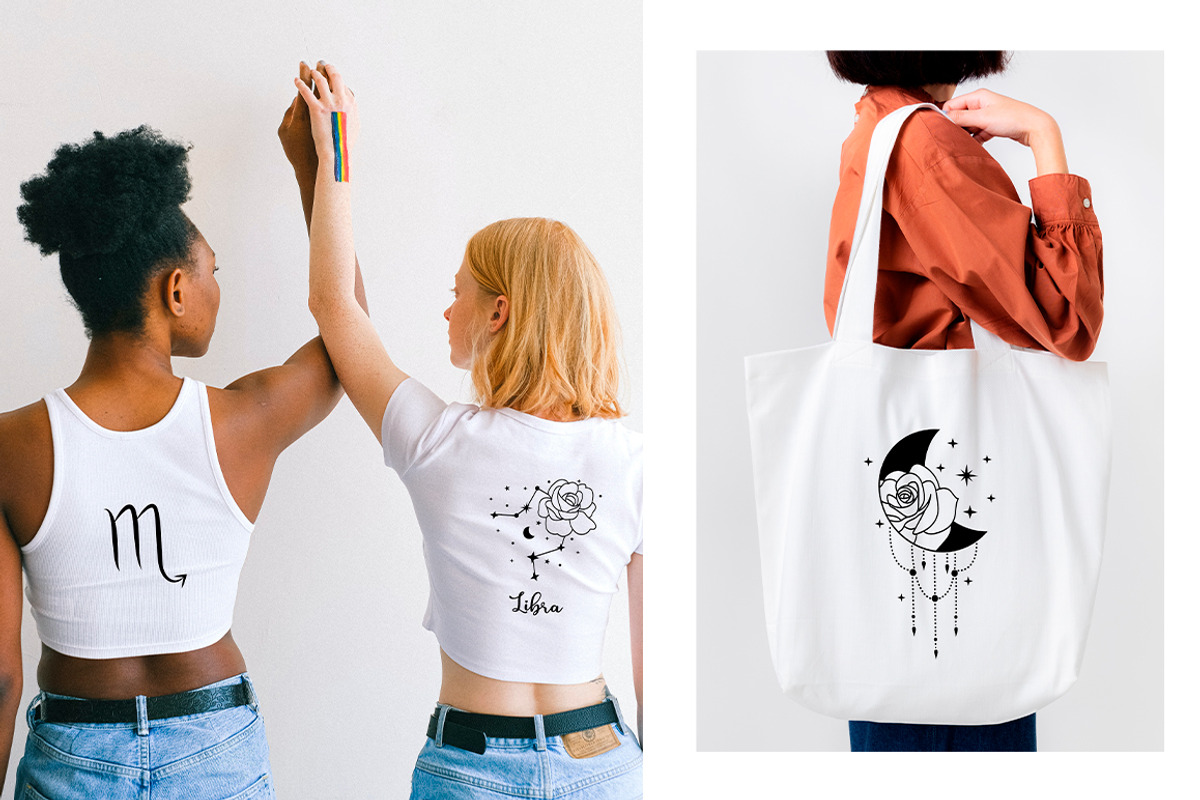 Floral moon & Zodiac Constellations, an Illustration by Art Dari Autumn (Photo 12 of 15)