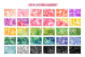 Colorful Watercolor Textures