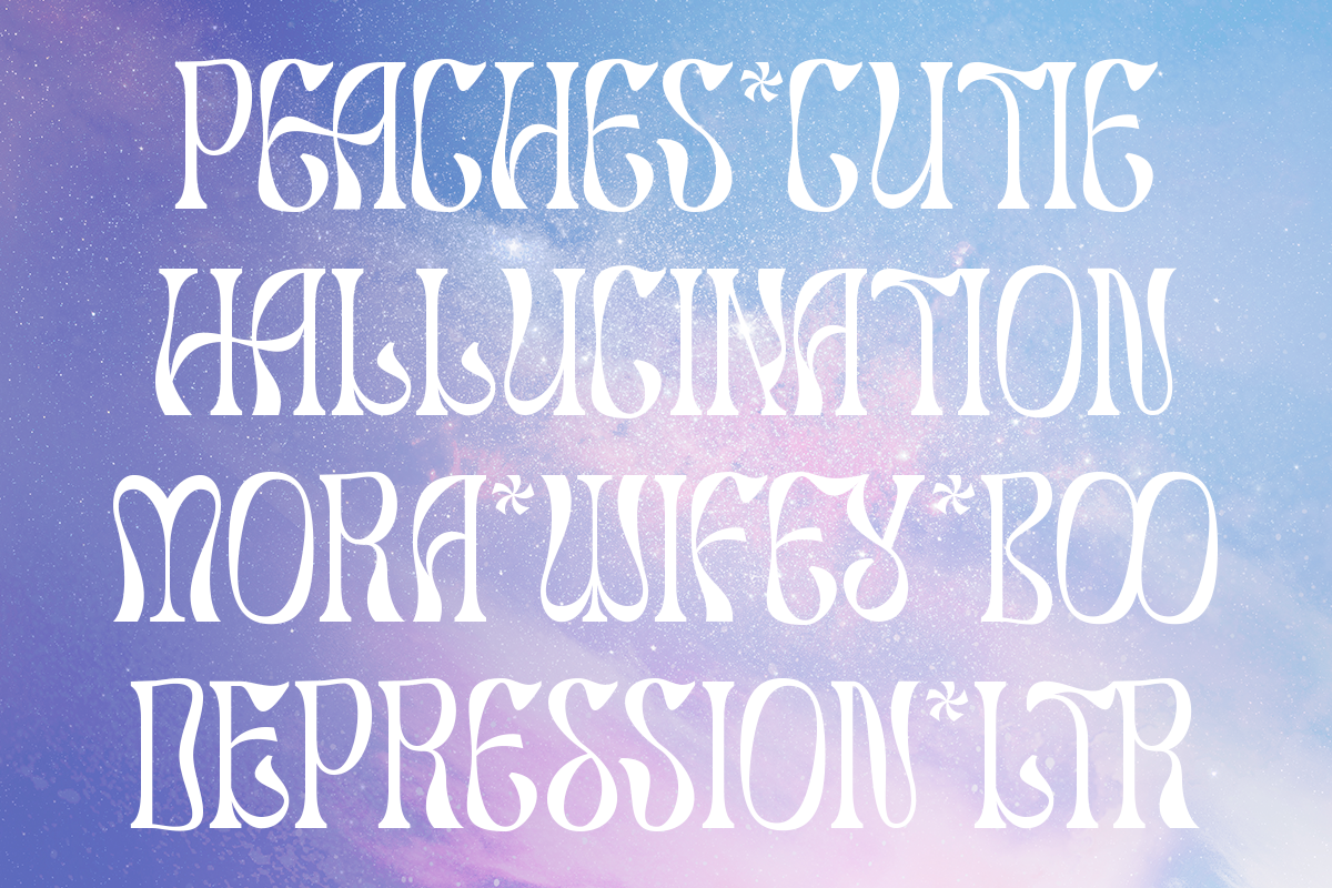 Salty Mussy - Quirky Twisted Display, a Sans Serif Font by Dharmas Foundry (Photo 8 of 15)