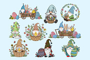 Easter Gnome Clipart Set, a Graphic by T-shirt Pond (Thumbnail 1 of 9)