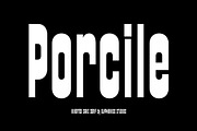 Porcile Font, a Sans Serif Font by Glyphminds Studios (Thumbnail 1 of 10)