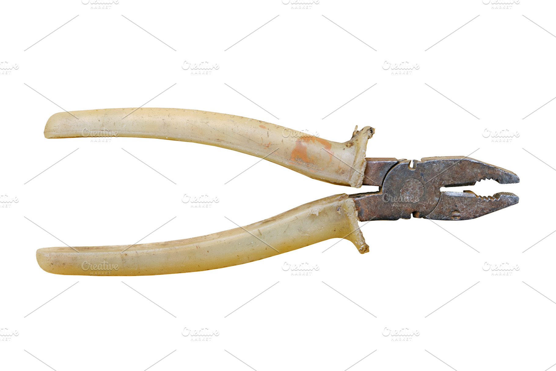 Old rusty pliers isolated, an Industrial Photo by BOOCYS
